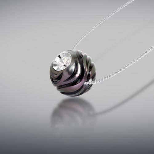 Carved Pearl Pendant