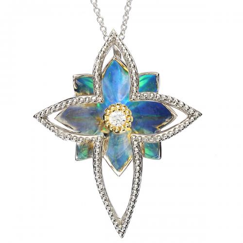 Opal DavinChi Cross Pendant